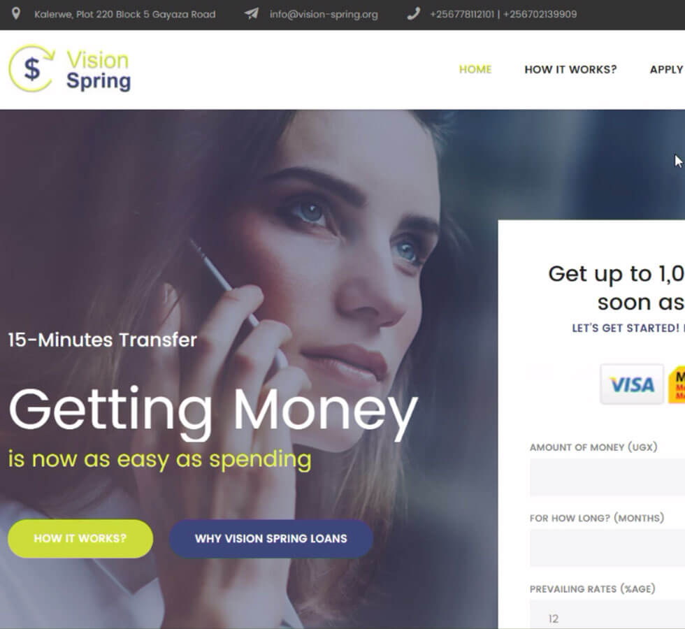 Vision Spring Micro Finance Website